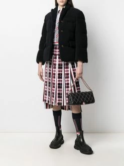 Thom Browne quilted-effect RWB shoulder bag