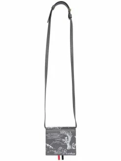 Thom Browne toile-print compact wallet