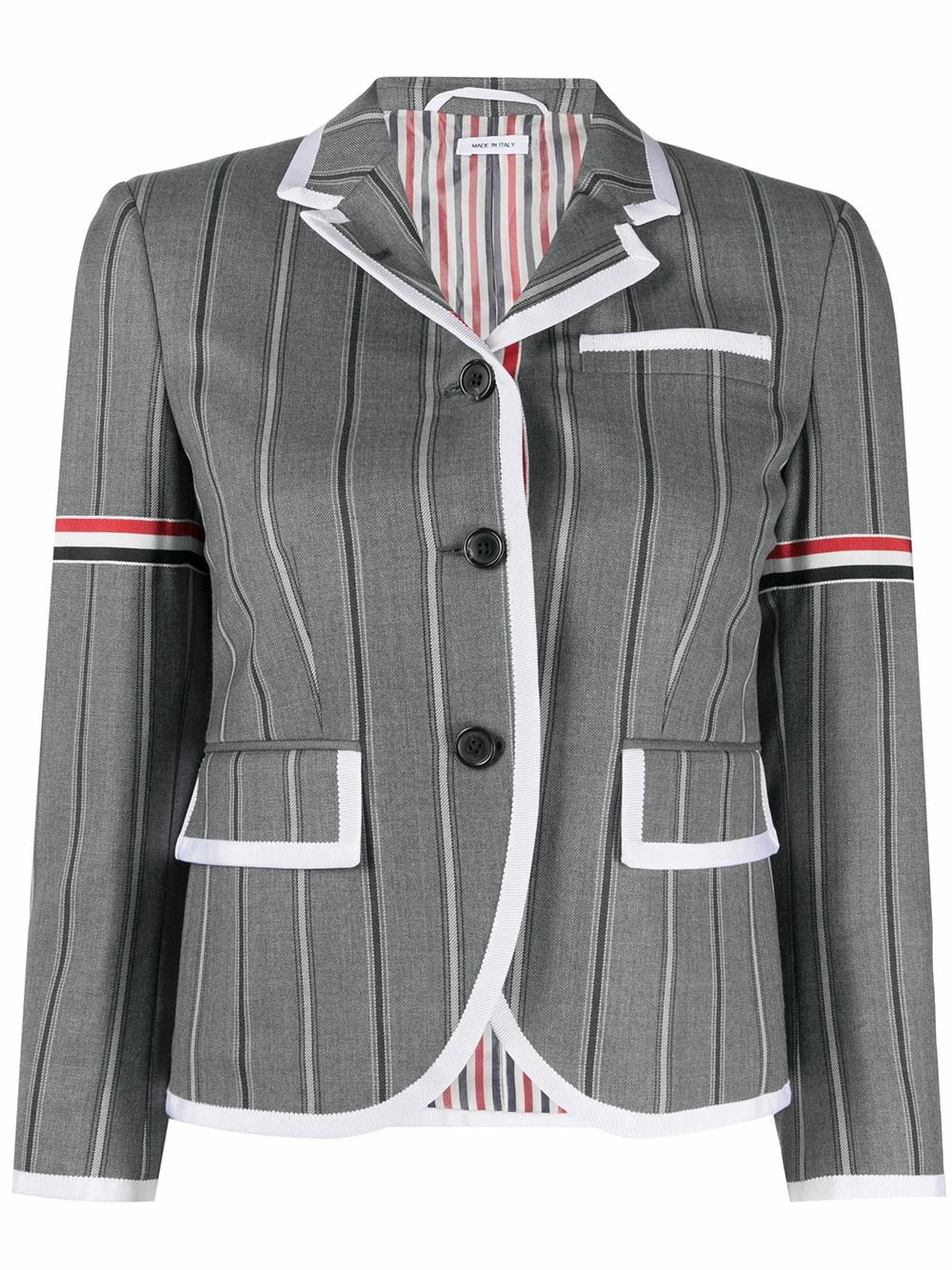 Thom Browne Vertical stripe sports blazer blazers of women 1 Thom Browne vertical-stripe sports blazer