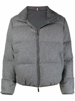 Thom Browne RWB-stripe reversible padded jacket