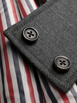 Thom Browne Norfolk open pleat back overcoat single breasted coats of women 12 Thom Browne Norfolk open-pleat back overcoat