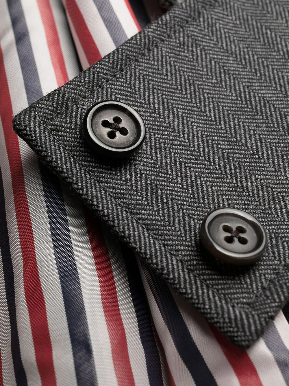 Thom Browne Norfolk open pleat back overcoat single breasted coats of women 6 Thom Browne Norfolk open-pleat back overcoat