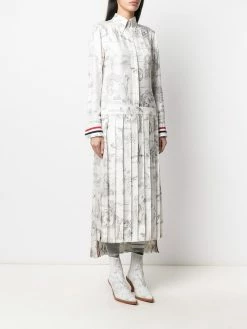 Thom Browne Animal print pleated shirt dress day dresses of women 9 Thom Browne animal print pleated shirt dress