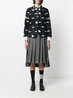 Thom Browne bear salmon blazer jacket