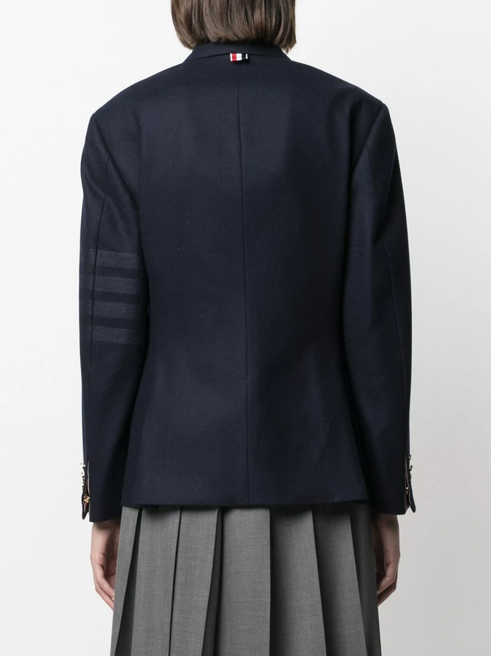 Thom Browne Four bar stripe blazer blazers of women 4 Thom Browne four-bar stripe blazer