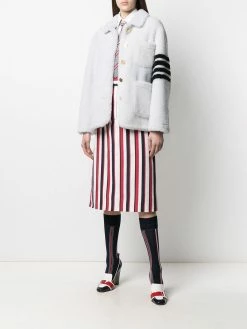 Thom Browne 4-Bar shearling jacket