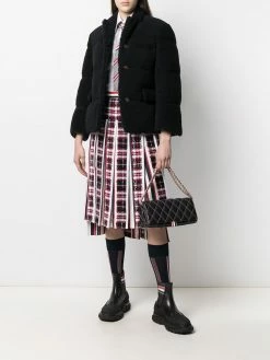 Thom Browne padded shearling sport coat