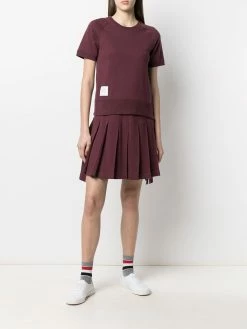 Thom Browne pleated cotton miniskirt