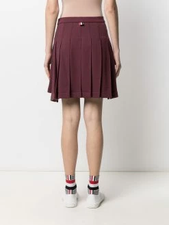 Thom Browne pleated cotton miniskirt