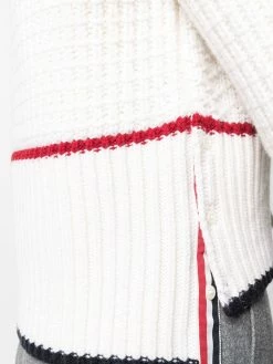 Thom Browne Fun-mix link-stitch cardigan