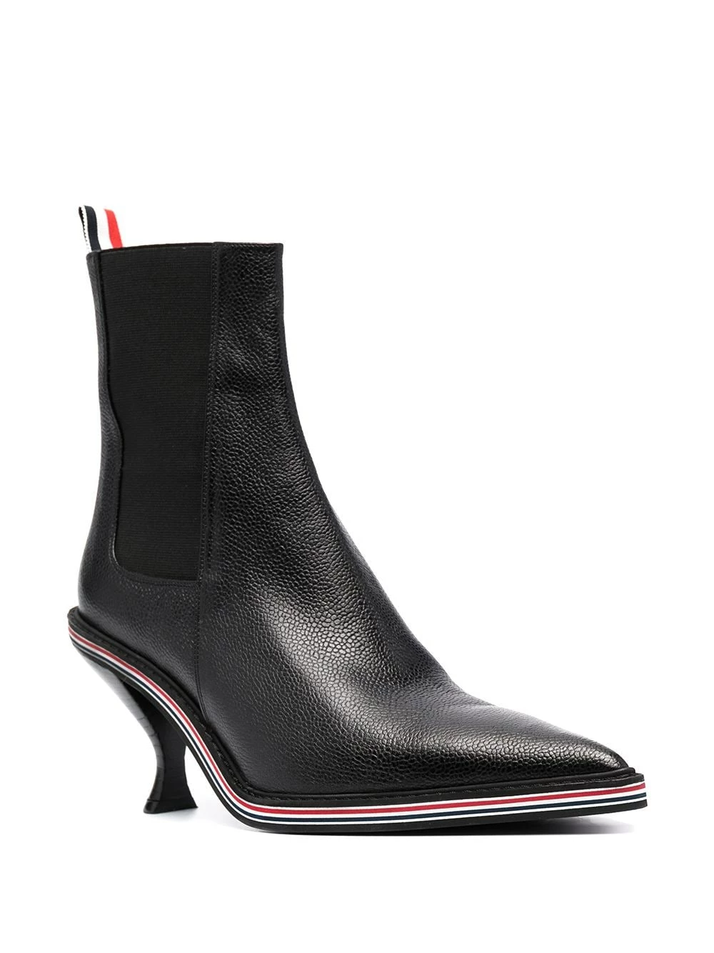 Thom Browne Wing tip chelsea boot with sculpted heel boots of women 2 Thom Browne wing-tip chelsea boot with sculpted heel
