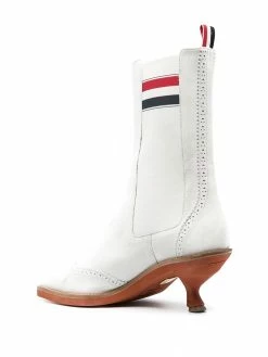 Thom Browne Brogued wing tip Chelsea boots of women 6 Thom Browne brogued wing-tip Chelsea boots