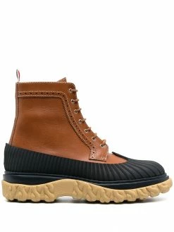 Thom Browne Duck longwing lace-up ankle boots
