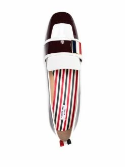 Thom Browne block-heeled loafers with logo enamel detail