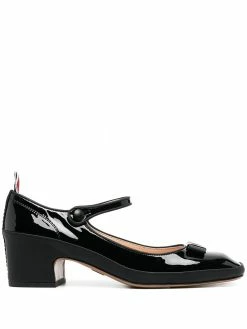 Thom Browne patent leather mary jane pumps