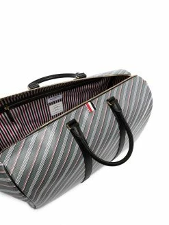 Thom Browne striped zip-around holdall