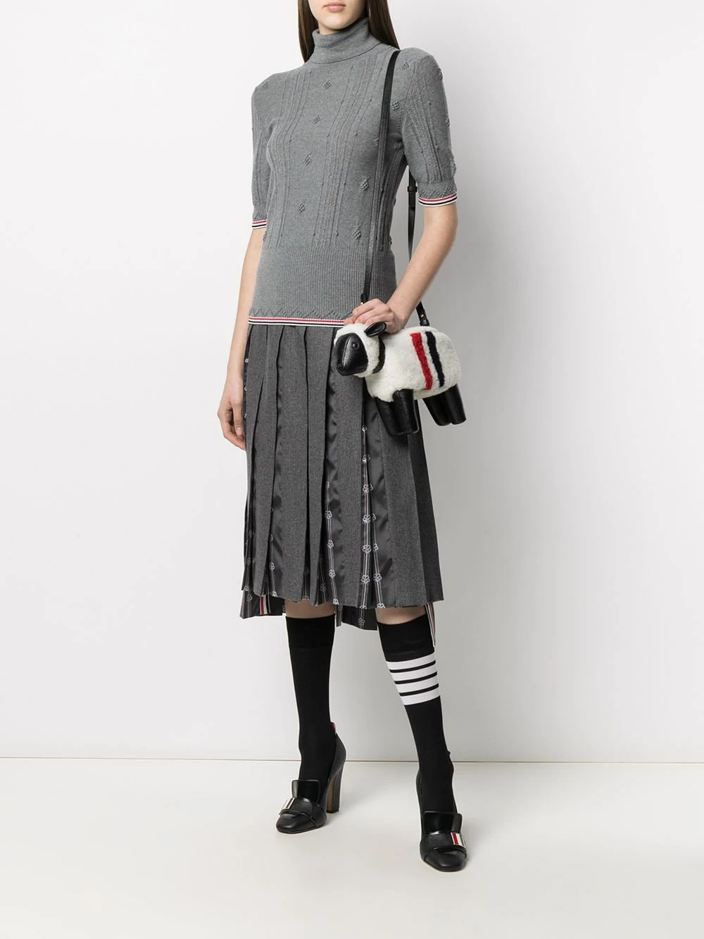 Thom Browne RWB stripe sheep crossbody bag messenger & crossbody bags of women 2 Thom Browne RWB stripe sheep crossbody bag