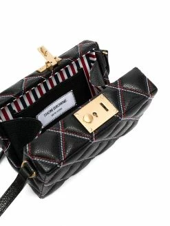 Thom Browne mini Trunk quilted shoulder bag