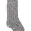 Thom Browne lambs wool-cashmere blend ribbed mid-calf socks