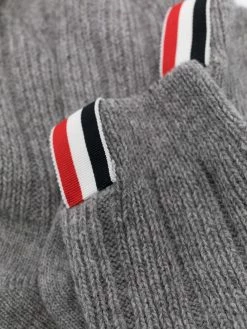 Thom Browne lambs wool-cashmere blend ribbed mid-calf socks