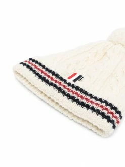 Thom Browne cable-knit RWB beanie