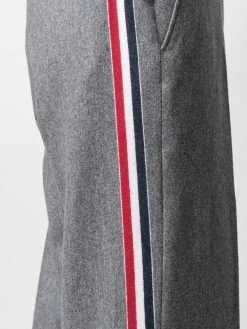 Thom Browne wool-cashmere blend cropped sack trouser