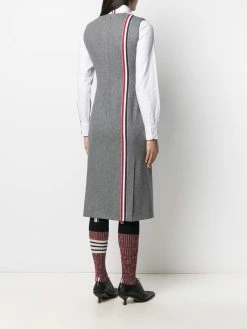 Thom Browne sleeveless 4-vent pencil dress