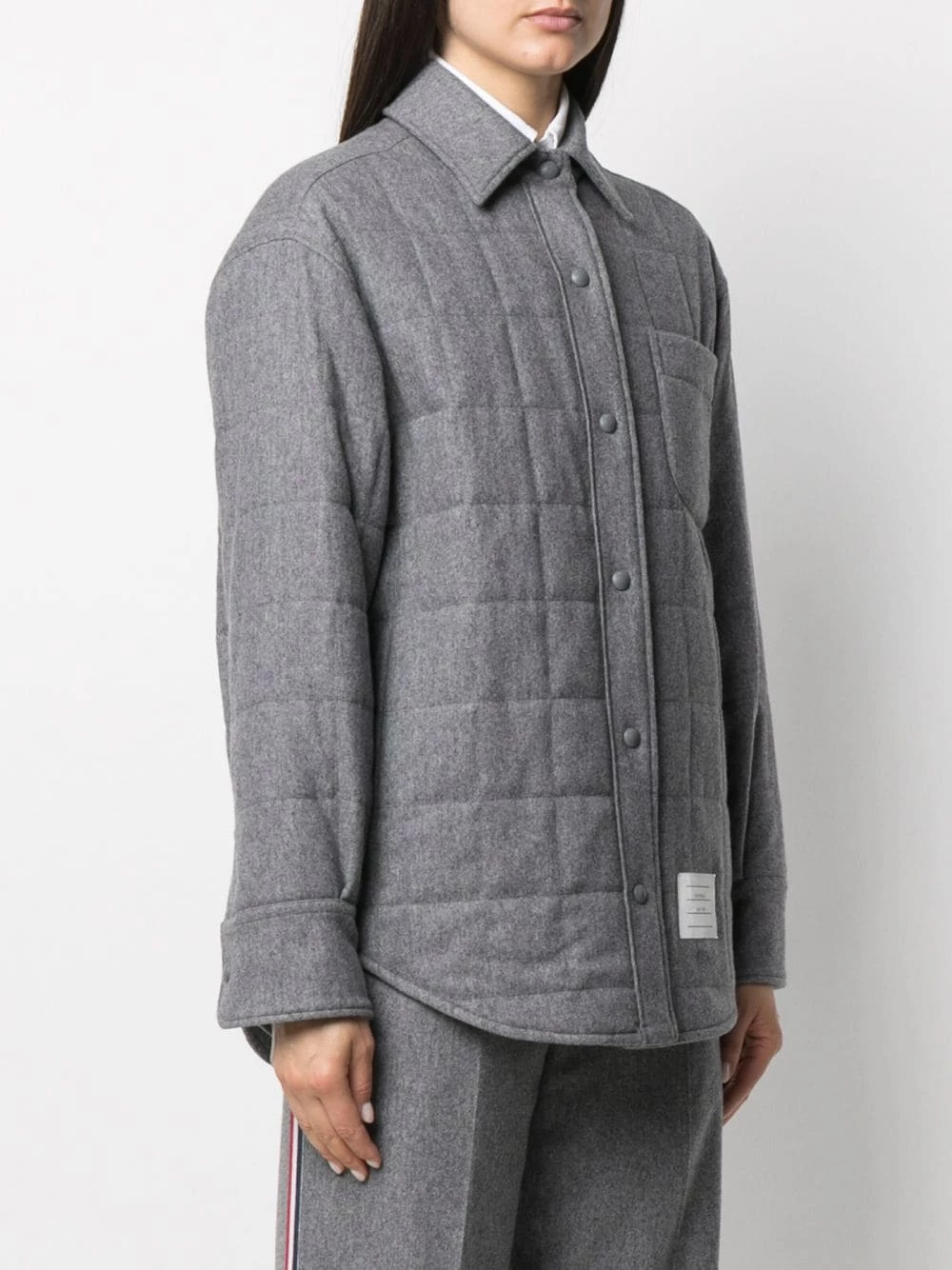 Thom Browne Oversized padded shirt jacket oversized jackets of women 3 Thom Browne oversized padded shirt jacket