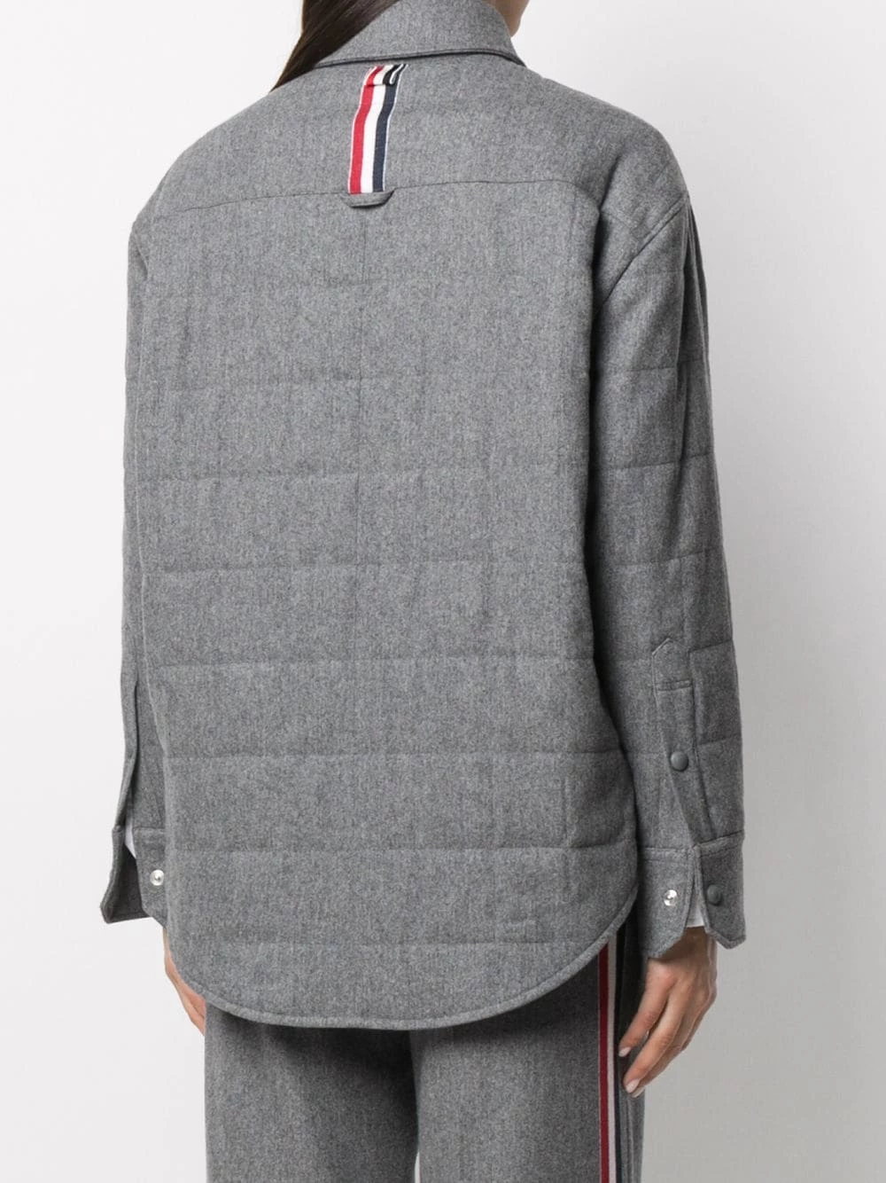 Thom Browne Oversized padded shirt jacket oversized jackets of women 4 Thom Browne oversized padded shirt jacket