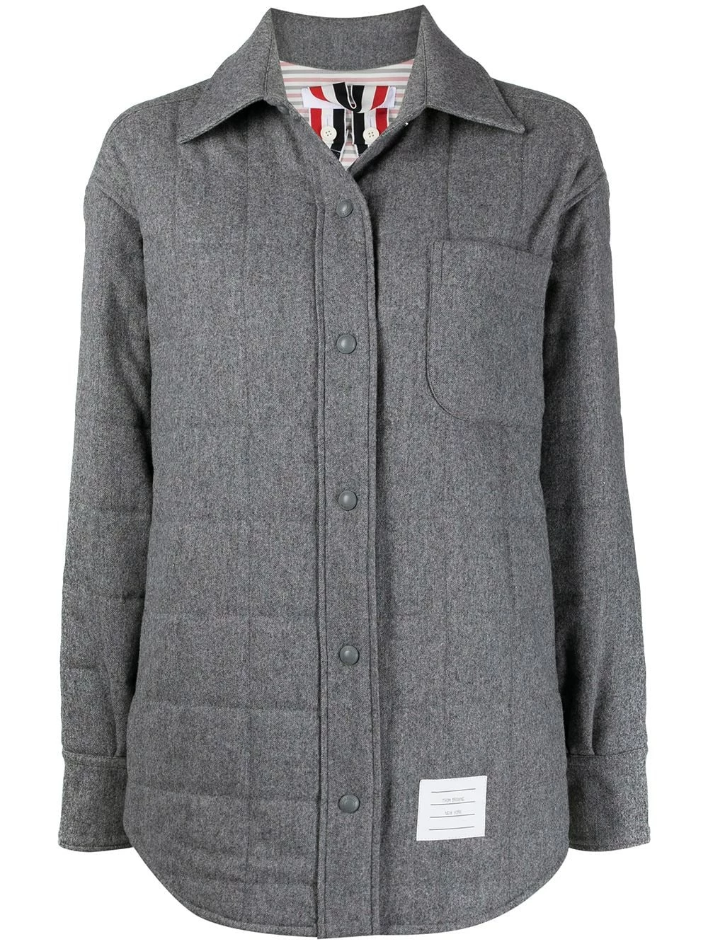 Thom Browne Oversized padded shirt jacket oversized jackets of women 1 Thom Browne oversized padded shirt jacket