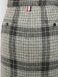 Thom Browne windowpane check sack skirt