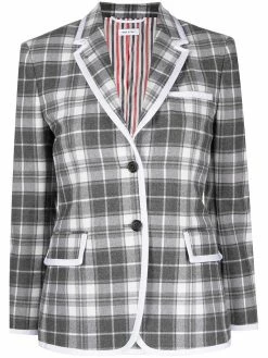 Thom Browne tartan flannel sport coat
