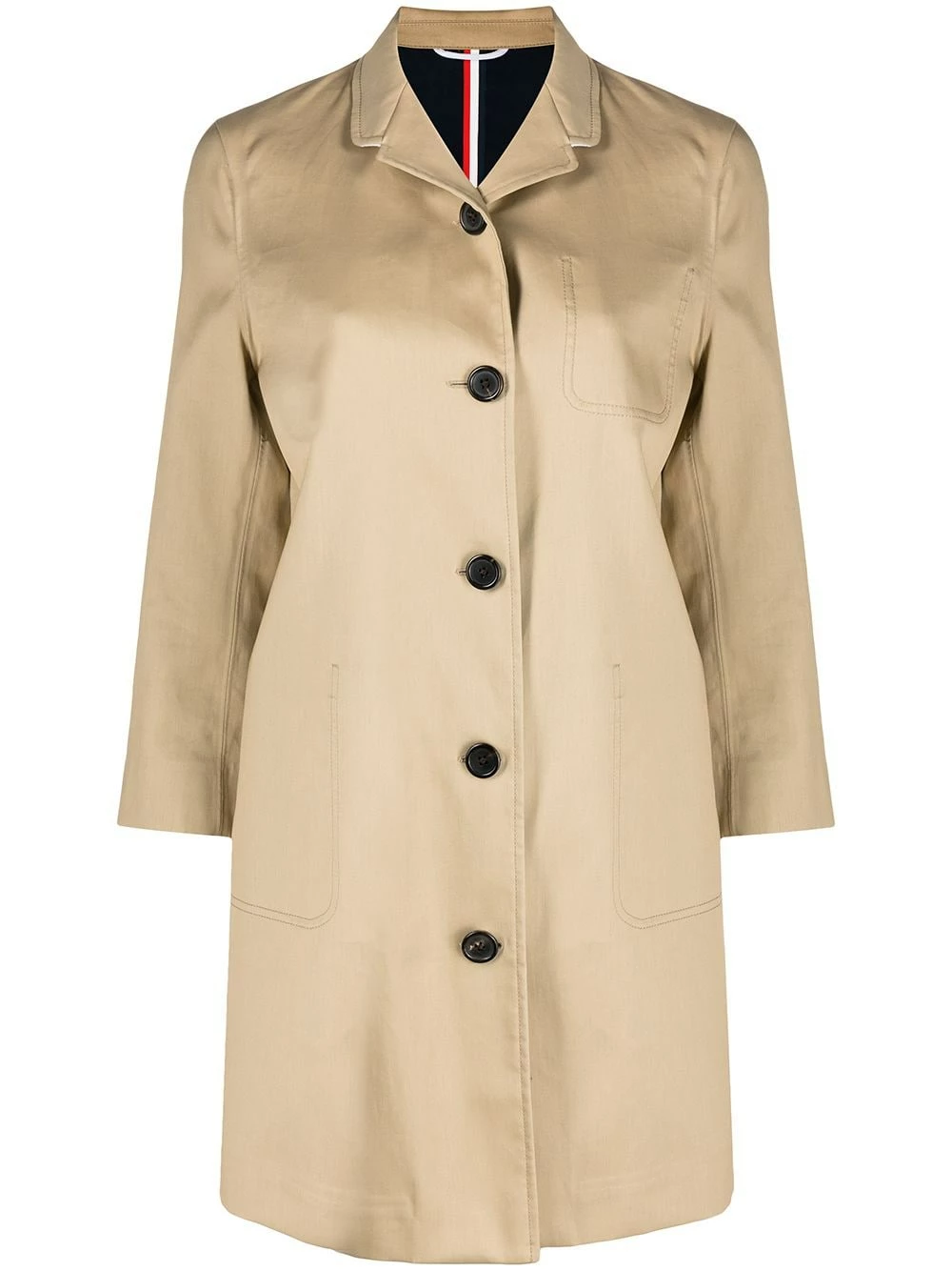 Thom Browne Single breasted midi coat single breasted coats of women 1 Thom Browne single-breasted midi coat