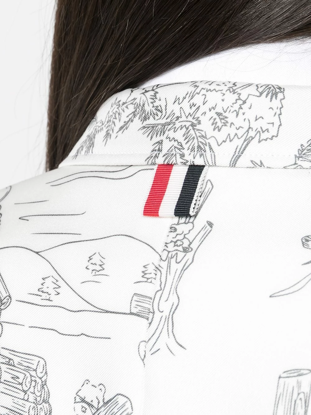 Thom Browne Mix print silk blazer blazers of women 5 Thom Browne mix-print silk blazer