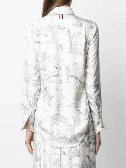 Thom Browne button-down printed shirt
