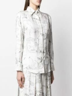 Thom Browne button-down printed shirt