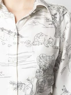 Thom Browne button-down printed shirt
