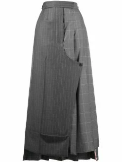 Thom Browne pinstripe pleated sack skirt