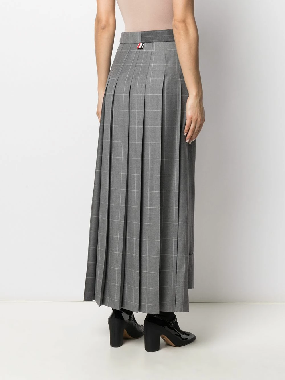 Thom Browne Pinstripe pleated sack skirt full skirts of women 4 Thom Browne pinstripe pleated sack skirt