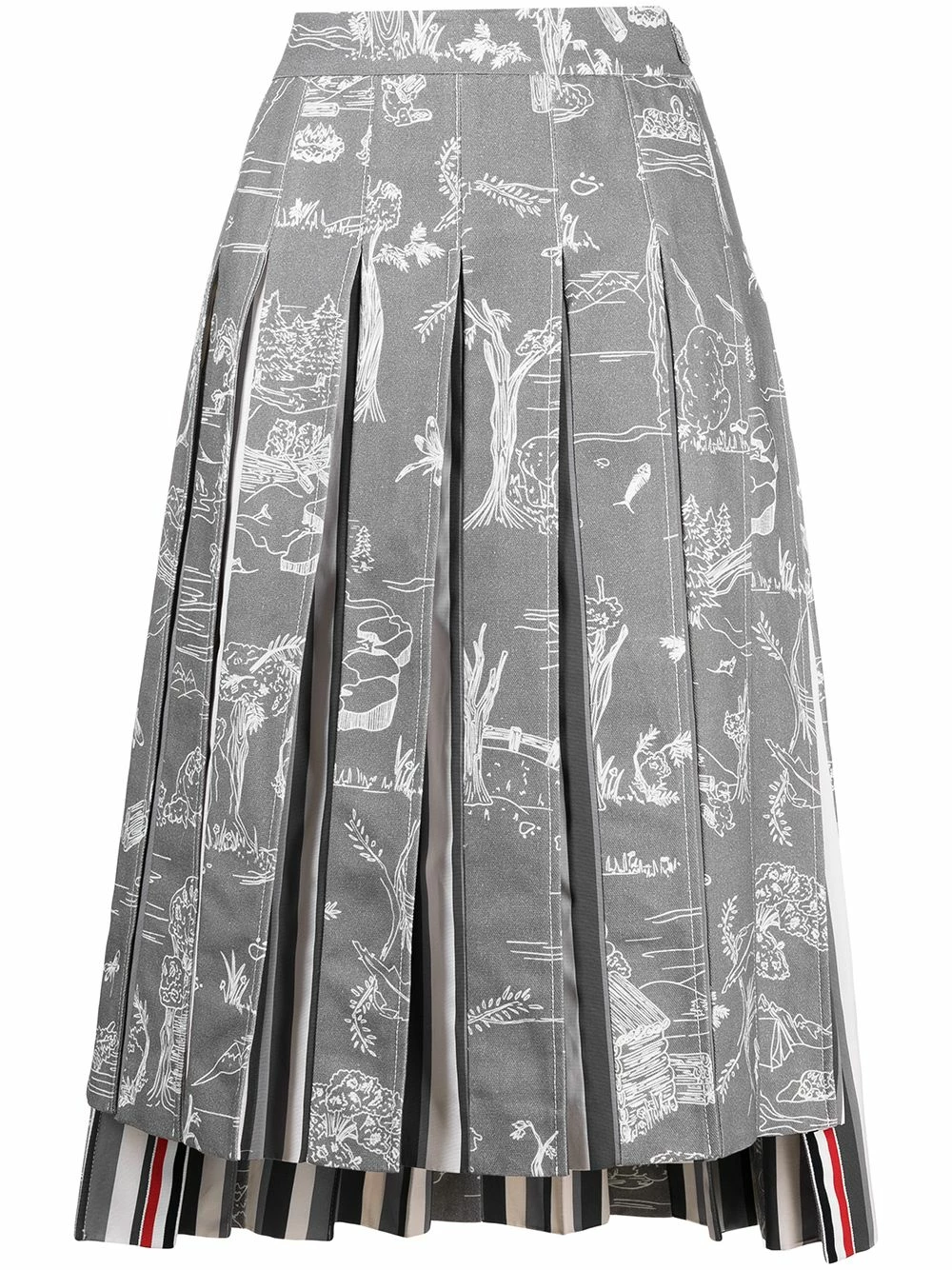Thom Browne Below the knee pleated skirt pleated skirts of women 1 Thom Browne below-the-knee pleated skirt