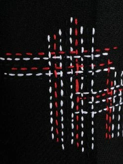 Thom Browne cropped exposed stitching trousers