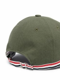 Thom Browne Bear embroidered RWB stripe baseball cap