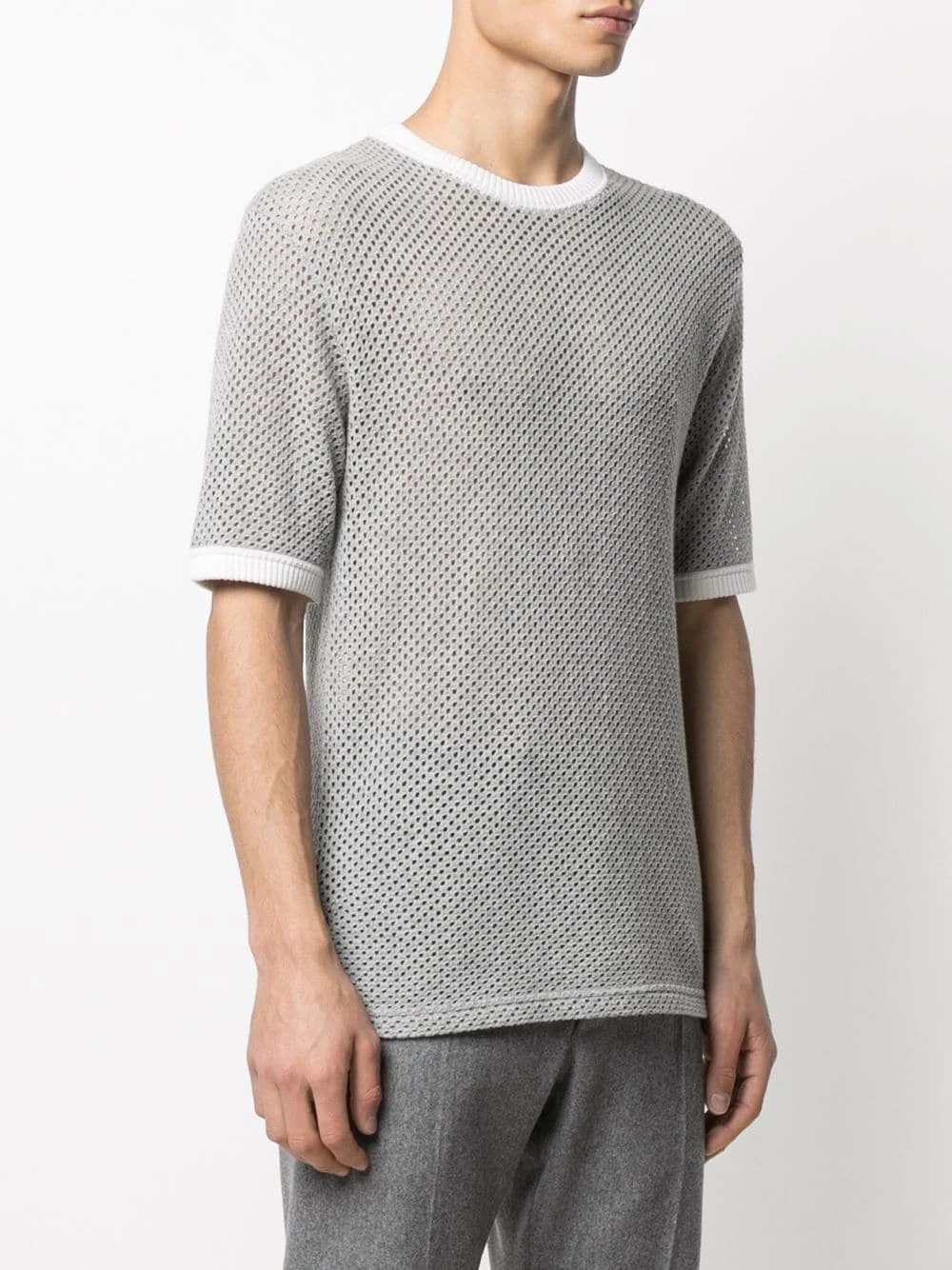 Thom Browne Knitted cashmere T shirt t-shirts of men 3 Thom Browne knitted cashmere T-shirt