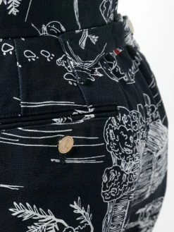 Thom Browne Sketch print tailored trousers tailored pants of men 11 Thom Browne sketch-print tailored trousers