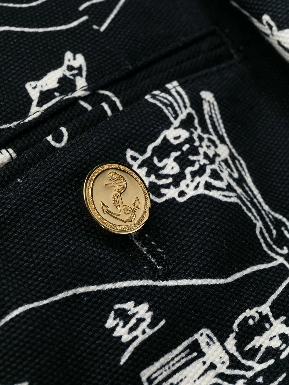 Thom Browne Sketch print tailored trousers tailored pants of men 7 Thom Browne sketch-print tailored trousers