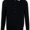 Thom Browne 4-Bar long-sleeved knitted polo shirt