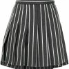 Thom Browne stripe-print pleated mini skirt