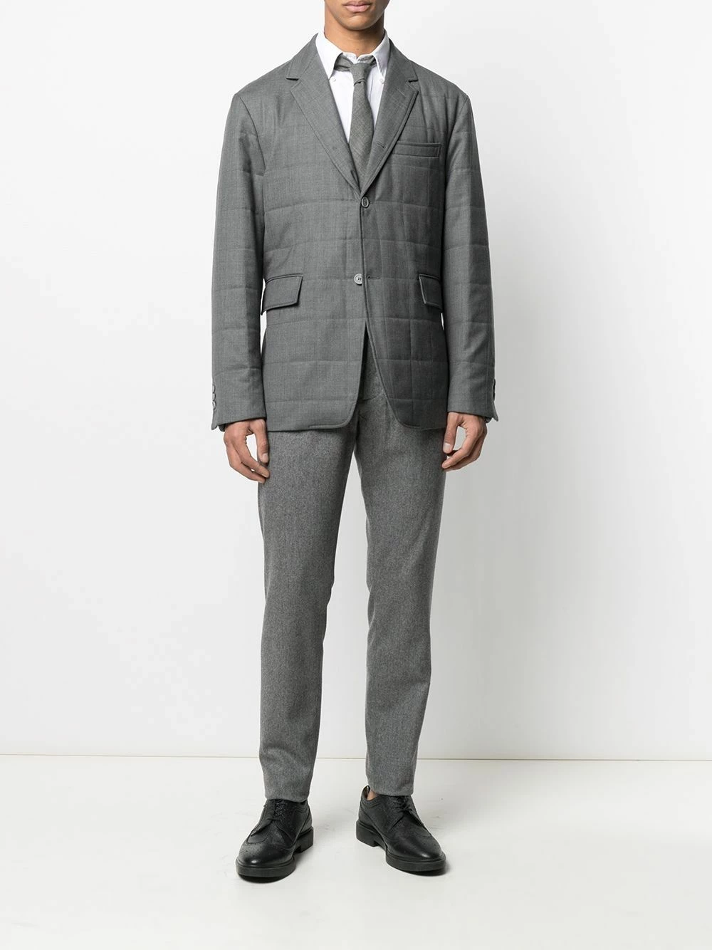 Thom Browne Padded single breasted blazer jacket blazers of men 2 Thom Browne padded single-breasted blazer jacket