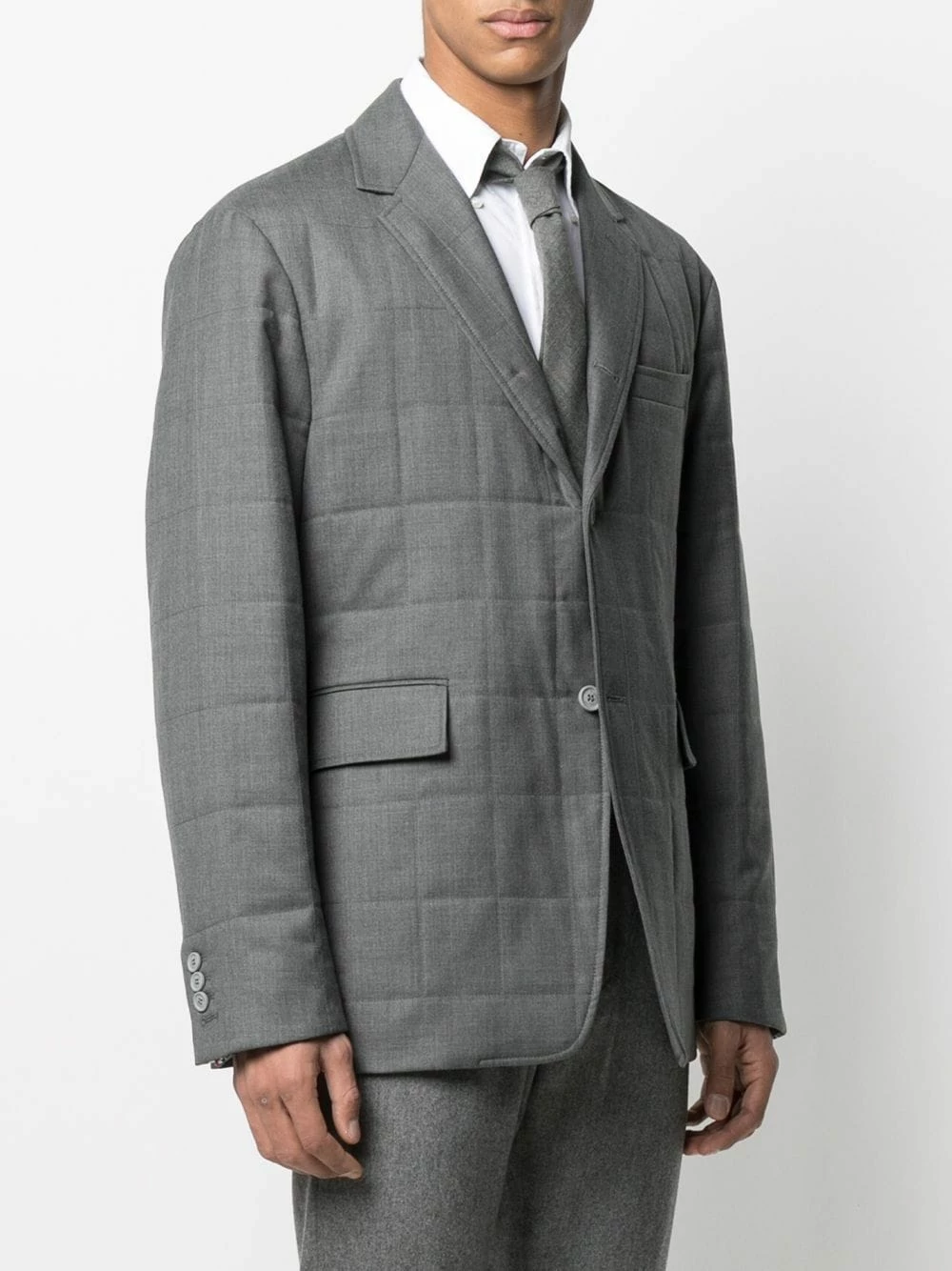 Thom Browne Padded single breasted blazer jacket blazers of men 3 Thom Browne padded single-breasted blazer jacket
