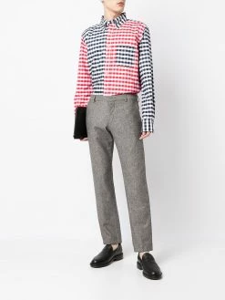 Thom Browne gingham-check long-sleeve shirt